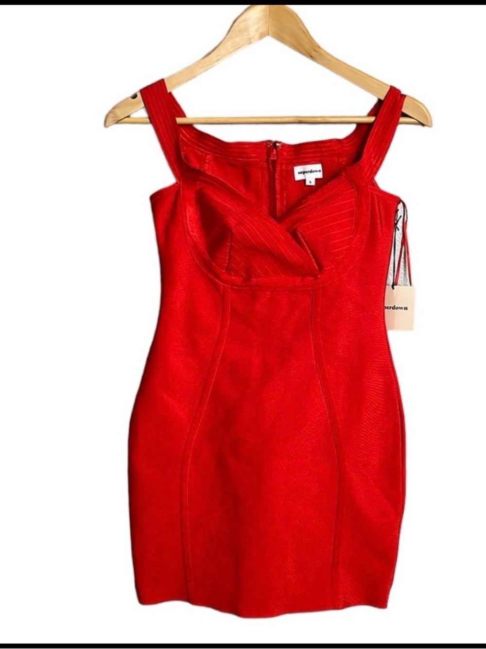superdown Red Mini Bodycon Dress - Picture 3 of 8